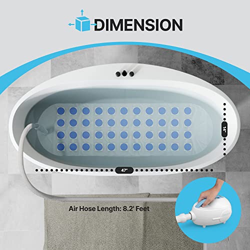 Portable Spa Bubble Bath Massager Thermal Spa Waterproof Nonslip Mat
