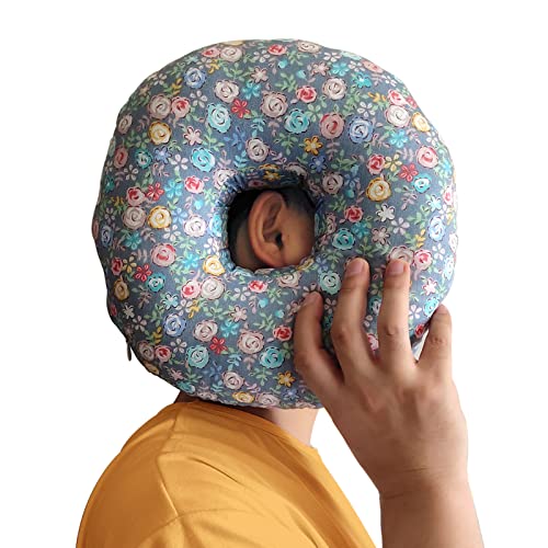 Zuobloe Ear Piercing Pillow for Side Sleepers Donut Pillow for Ear Pain