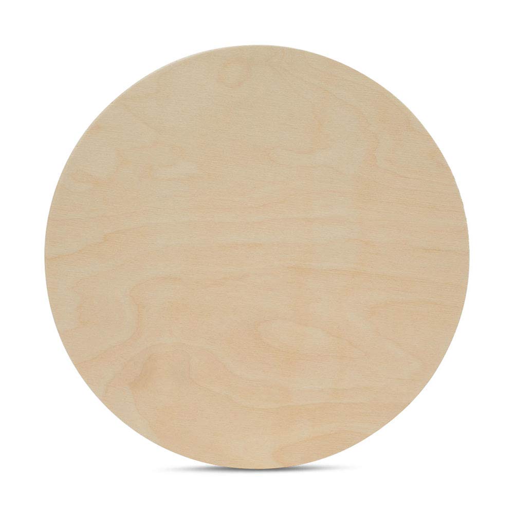 Wood Circles 16 inch 1/2 inch Thick, Unfinished Birch Plaques, Pack of 3 Wooden Circles for Crafts and Blank Sign Rounds, by Woodpeckers