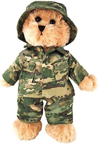 Elka Australia Army Cammo Dressed Soft Plush Toy Tic Toc Teddies 12"/30cm