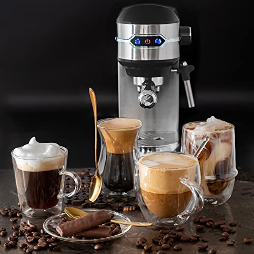 Mixpresso Espresso Maker 15 Bar Espresso Machine With Milk Frother