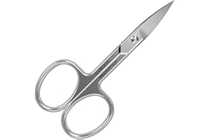 Staleks Pro SMART 30 Nail Scissors Type 1 – Enlarged Curved Blades – Satin Finish – Stainless Steel – Professional Manicure Tool