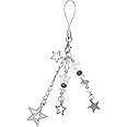 cioatu 1-4PCS Cute Phone Charms Aesthetic Y2K Cell Phone Charms Strap Pink Strawberry Butterfly Star PhoneCharm Y2K Accessories for Bag Keychain Airpods Camera Pendants Decor