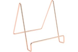 TIKATARER Plate Holder Easel Display Stand, Metal Frame Holder Stand, Plate Display Stands for Tablet PCs, CD Records & Books