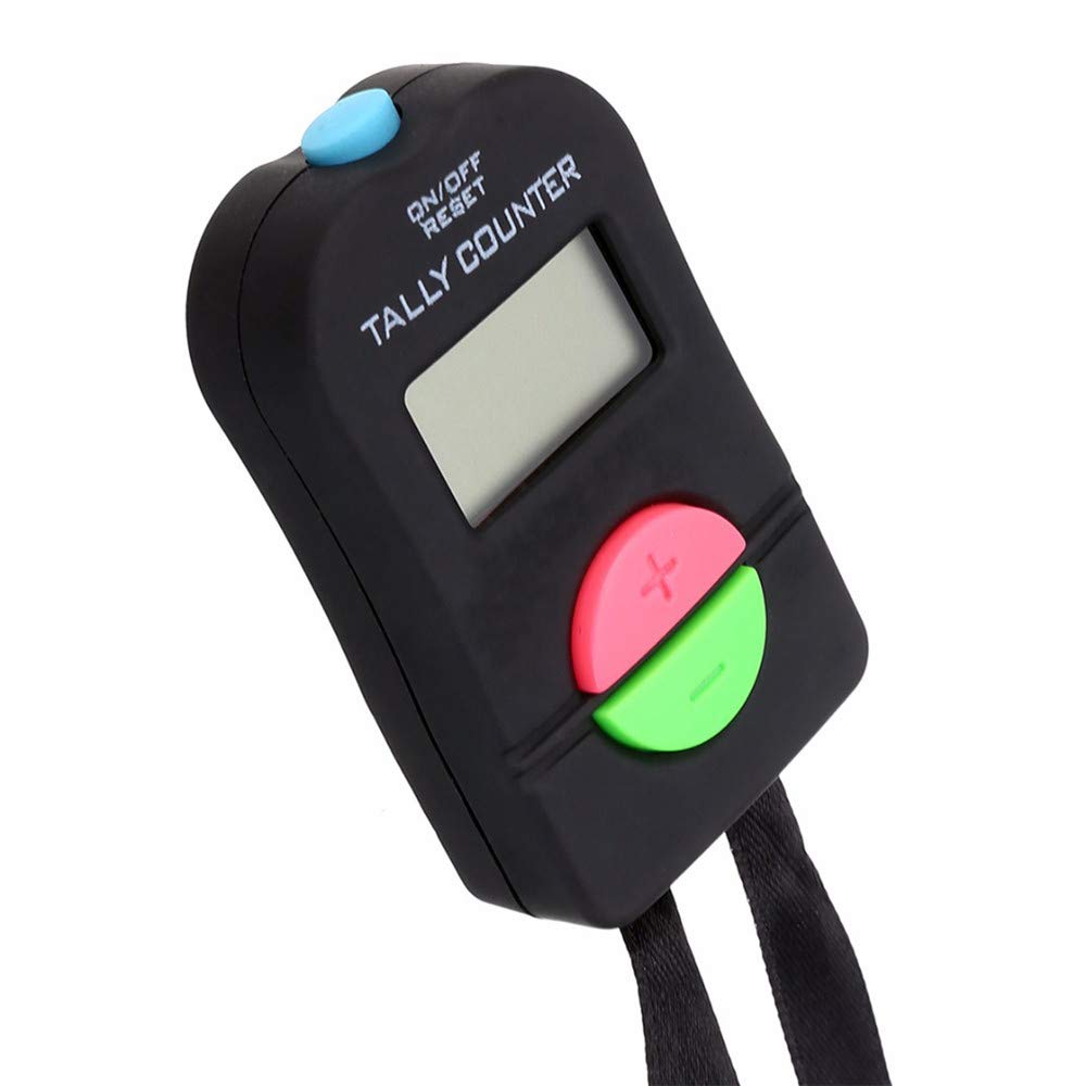 DIYARTS Digital Hand Tally Counter Electronic Manual Clicker Add Subtract Model Electronic Watch with Display