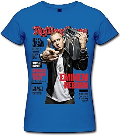 YIYT Women's Eminem Marshall Bruce Mathers III T-Shirt - M RoyalBlue
