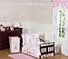Sweet Jojo Designs Ballet Dancer Ballerina Bed Skirt for Toddler Bedding Sets