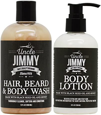 Uncle Jimmy Hair, Beard & Body Wash + Body Lotion"Set"