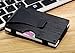 RFID Blocking Front Pocket - Aluminum Slim Wallet / Travel Money Clip Credit Card Holder - Black