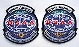 Set of 2 Resident Evil North America BSAA [Red] Logo Embroidered Patch 4 Inches