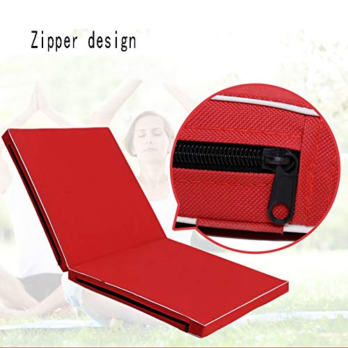 Gymnastics-Mats-LXHONG-Mats-Yoga-Folding-Portable-Handle-Sit-up-Cushion-For-Dance-Fitness-Pearl-Cotton-6-Colors-2-Sizes-Color-Black-Size-100x50x5cm