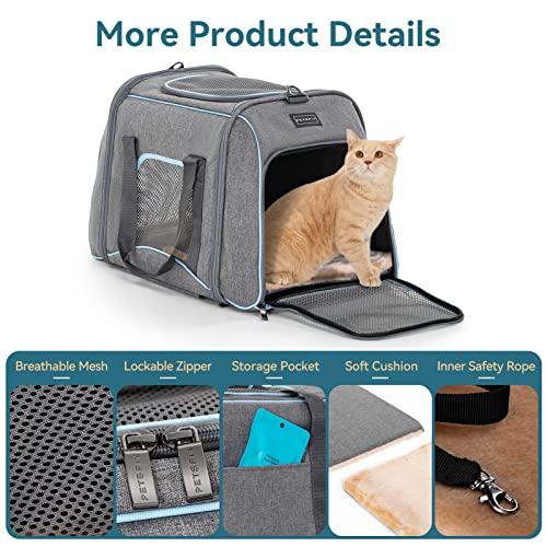 Petsfit Pet Carrier with Removable Wheels for Cats, Dogs up to 30 Pound