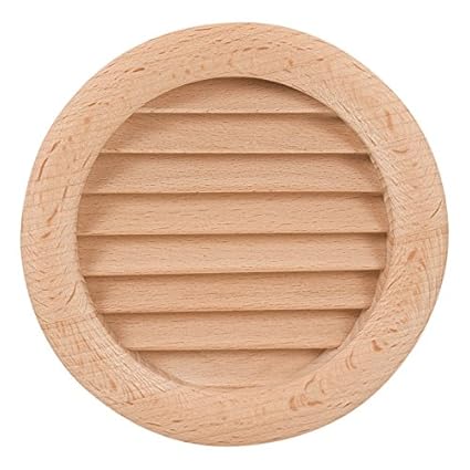 Circle Wood Air Vent Grille Cover 110mm 4 33 Wooden Ventilation