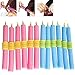 Demarkt 12pcs Large Bendy Twist Safe Hair Hairdressing Rollers Foam Curlers