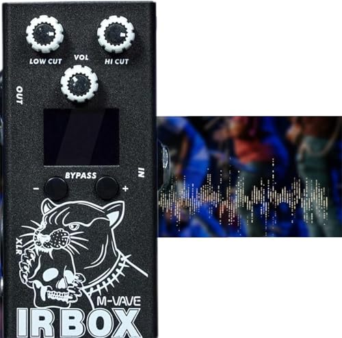 KINGSTER M-VAVE Pedal de Guitarra com 25 Gabinetes de Guitarra, 7 Gabinetes de Baixo, Importação de IR do Usuário, Equalizador de 9 Bandas, Saída XLR, Conector de Fone de Ouvido