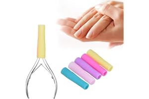 BRRNOO Silicone Cuticle Trimmer Nippers Tweezers Scissor Nipper Cover Protector Protective Sleeve for Manicure Pedicure Tools Nail Cuticle Scissors(2)
