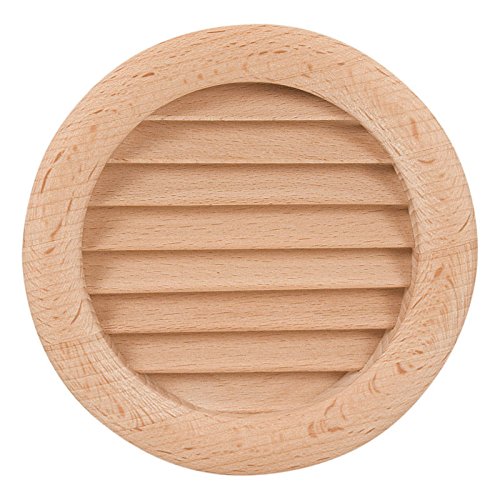 Circle WOOD Air Vent Grille Cover 110mm (4.33") WOODEN Ventilation Grill Cover