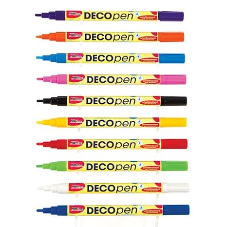 Baker Ross Hobby Line Acrylstifte mit feiner Spitze zum Malen und Dekorieren von Bastelarbeiten und verschiedenen Oberflächen