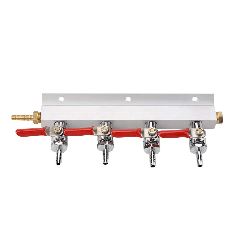 4 Way CO2 Air Gas Distributor Splitter for Beer