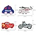 Random 24pcs Bus Car Iron-on or Sew-on Embroidered Patch Motif Applique Set (Mixed Colors Set 23)