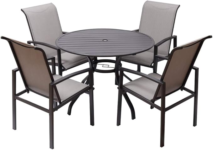 Amazon.com: Fit Right Juego de 5 piezas de comedor al aire libre con