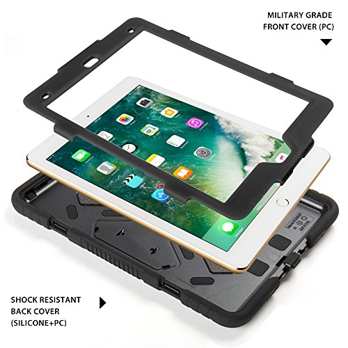 image for ACEGUARDER iPad 2017 iPad 9.7 inch Case, Shockproof Impact Resistant P