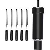 Deep Cut Housing +5 Pcs Deep-Point Blade, AUNKZL Replacement Deep Cut Blade Suitable for Explore Air One/Air/Air 2/ Air 3 / Maker/Maker 3 Cut Materials Up to 1.5mm Thickness, for Personalized Crafts