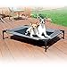 K&H Pet Products Original Pet Cot Elevated Dog Cot Bed Gray/Black Mesh Medium 25 X 32 X 7 Inches