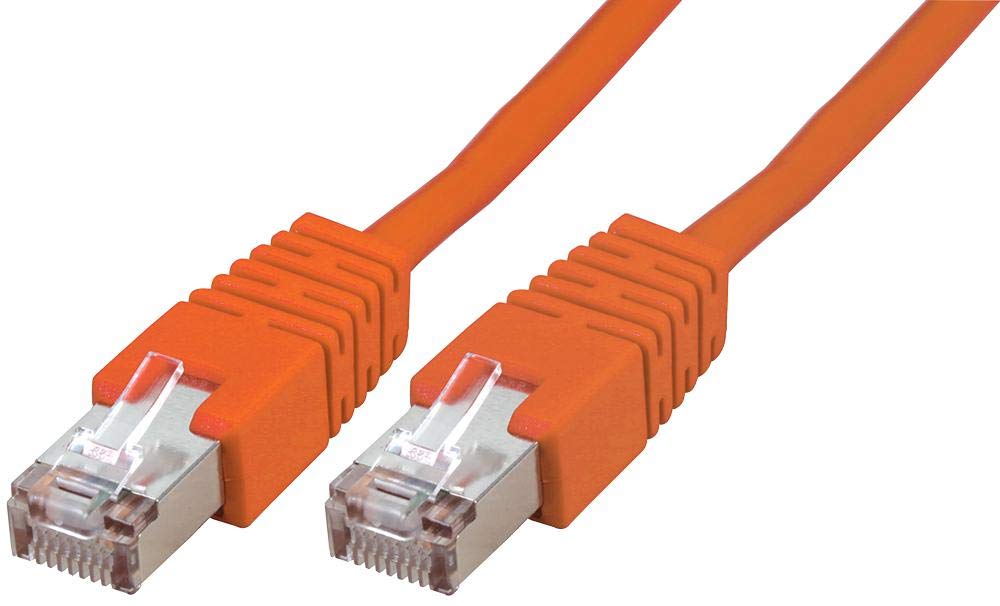 PROSIGNAL PSG91691 RJ45 to RJ45 Cat5e S/FTP Ethernet Patch Lead 0.5m Orange