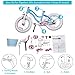RoyalBaby Stargirl Kids Girls Bike Bicycle with Basket Training Wheels Kickstand 16 Inch Blue