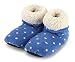 Intelex Sherpa Fully Microwavable Warmies Heatable Boots (Blue Polka Dots)