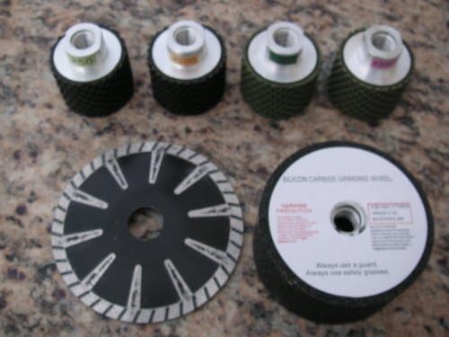 Standard Sink and Faucet Cut-Out Kit with 4x2" Wet Polishing Drums