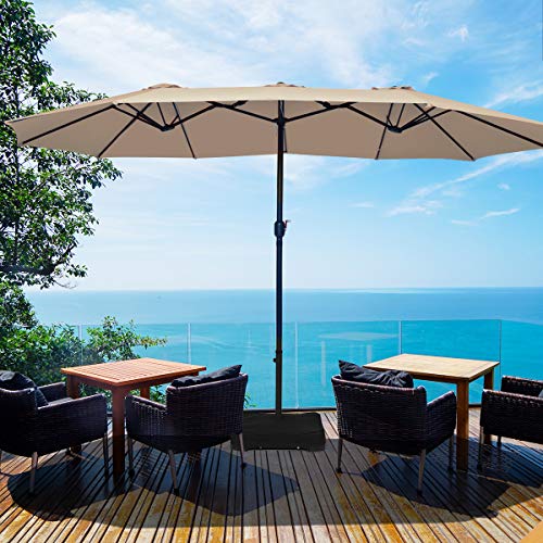 Tangkula 15 Ft Patio Double Sided Umbrella with Base ... Tangkula 15 Ft Patio Double Sided Umbrella with Base ... on {keyword}