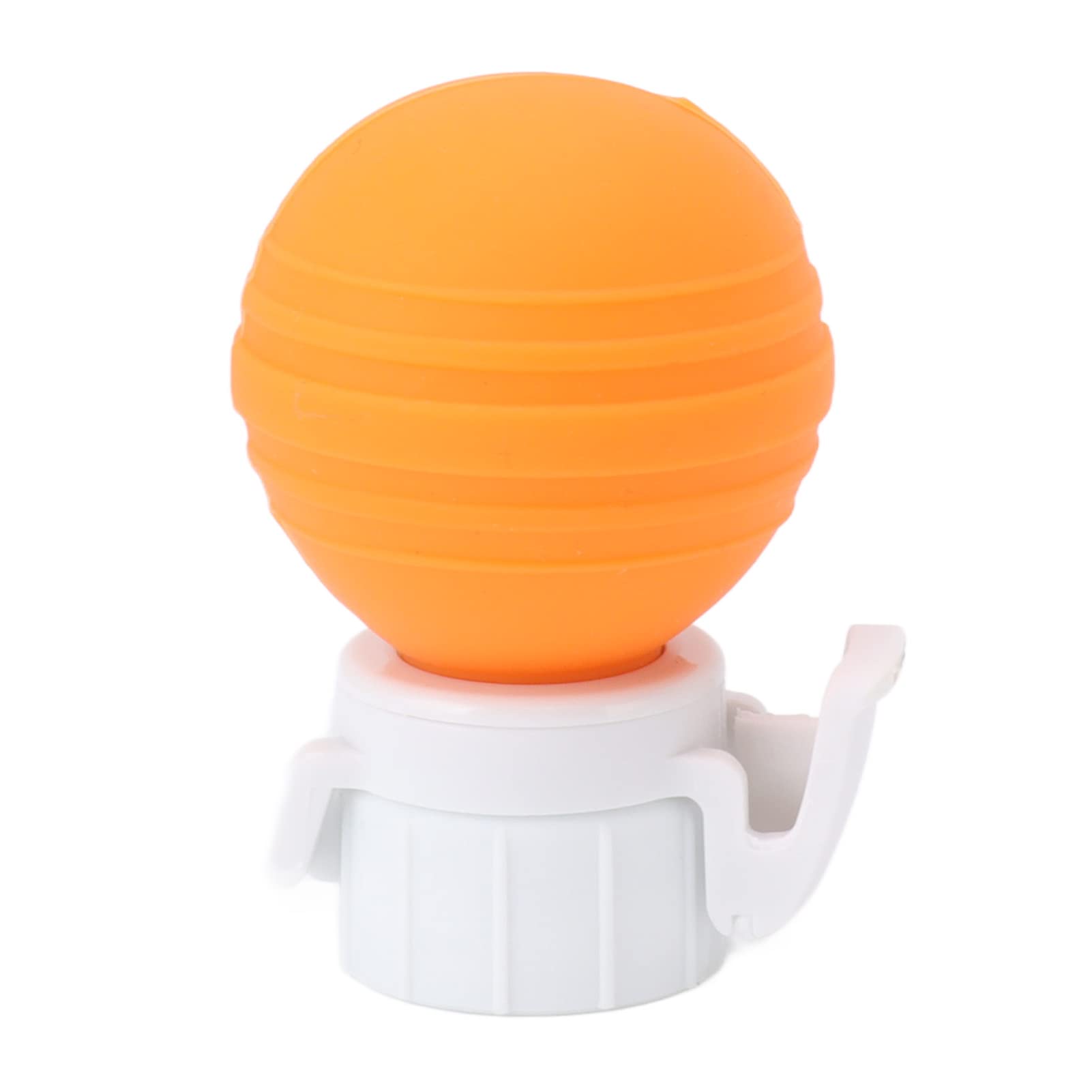 Soda Bottle Lid Silicone Proof Carbonated Drink Air Pump Lid Fizz Keeper Pump Cap Saver Stopper Lids Cap Design (Orange)