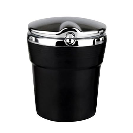 Fstoption Auto-Aschenbecher Holder Zigarette Aschenbecher Auto Ascher mit LED-Beleuchtung Träger Auto rauchende Zigarette Asc