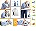 Gesentur Inflatable Travel Pillow +Eye Mask +Ear Plug, Airplane Pillow,Ergonomic and Portable Head Neck Rest Pillow,Patented Design for Airplanes,Cars,Buses,Trains, Office Napping,Camping (Gray)