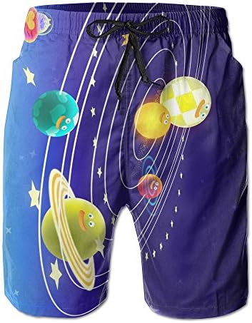 Mens Cute Funny Space Board Shorts