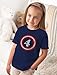 Tstars Captain 4th Birthday Shirt - Fun Number 4 Tee Gift for Four-Year-Old Kids, Toddler Boys and Girls 4T Navy