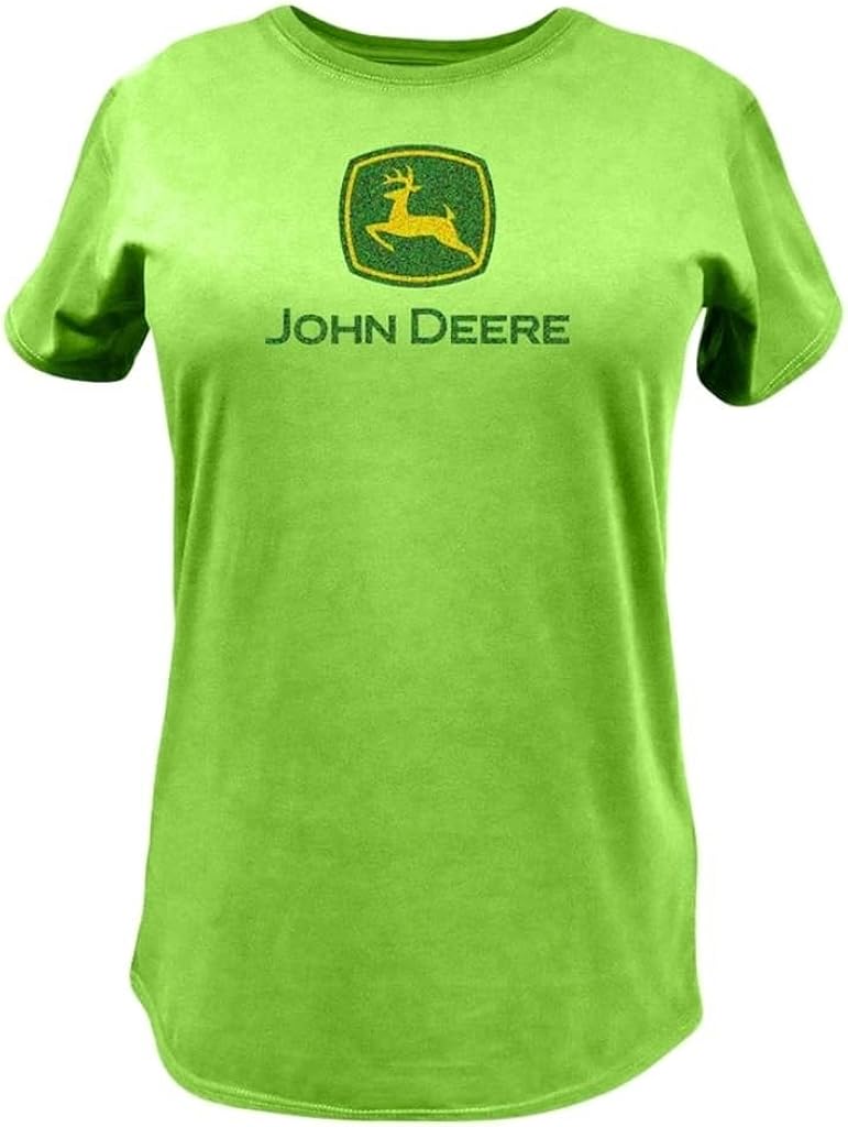 John Deere Women's Logo TShirt Black Clothing