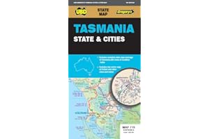 Tasmania State & Cities Map 719 9th ed (waterproof)