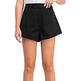 Danielle Bernstein Womens Cuffed High-Cut Shorts