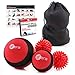sFera Massage Ball Set of 5 for Trigger Point Therapy, Myofascial Release, Deep Tissue | Includes: Small and Large Firm Foam Roller Balls, 2 Spiky Balls, Peanut Roller, Mesh Bag, Manual