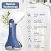 GLAMFIELDS Garment Steamer, 135ml Portable Handheld Clothes Steamer, 25s Fast Heat, 360 Anti-Drip, Powerful Wrinkle Remover, Fabric Travel Steamer for Travel & Business Trips, 5.5ft Cord, 900W-Blue