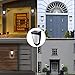 OPERNEE Solar Lights Outdoor, (2 Pack) Wireless 10 Led Solar Fence Lights Waterproof Auto ON/Off Wall Decorative Lights for Porch, Patio, Deck, Yard, Garden