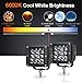 LED Cubes 3 inch, AKD Part LED Pods 84W Light Bar Pods Off Road Driving Lights Spot Lights Work Lights for Truck Pickup Motorcycle