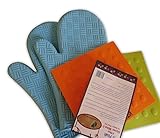 A Posh 3 Piece Silicone Set. Silicone Trivet or Potholders. Oven Mitten. Most Asked For Silicone Mitten and Trivet Combination. By Vitaville, The Bistro Line Collection.