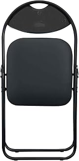 Harbour Housewares Black Padded Folding Chair 114kg Capacity view 4