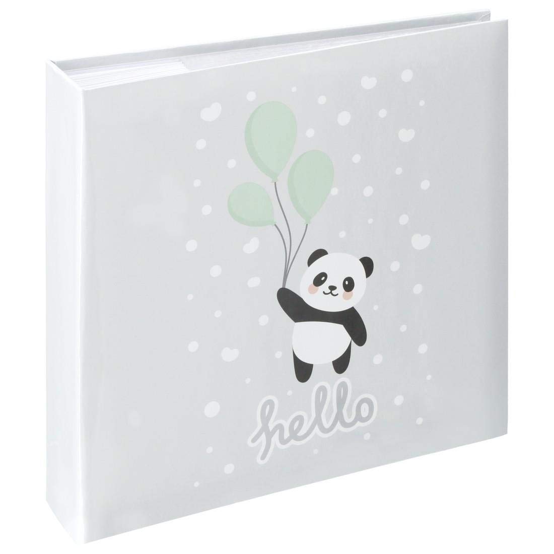 Hama "Hello Panda Memo Album, 100 White Pages (50 Sheets), fits 200 Photos in 10x15cm Format, Panda, 00002661