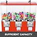 Mophorn Triple Head Gumball Candy Vending Machine with Stand Durable Metal Body Removable Canisters Capsule Bouncy Ball Gumball Vending Dispenser Machine Red