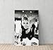 Smile Art Design Audrey Hepburn Breakfast at Tiffany`s Canvas Print Decorative Art Modern Wall Decor Artwork Living Room Bedroom Wall Art Ready to Hang Made in The USA AHV9 12x8